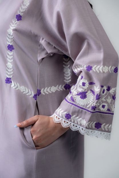 Light purple cotton suit