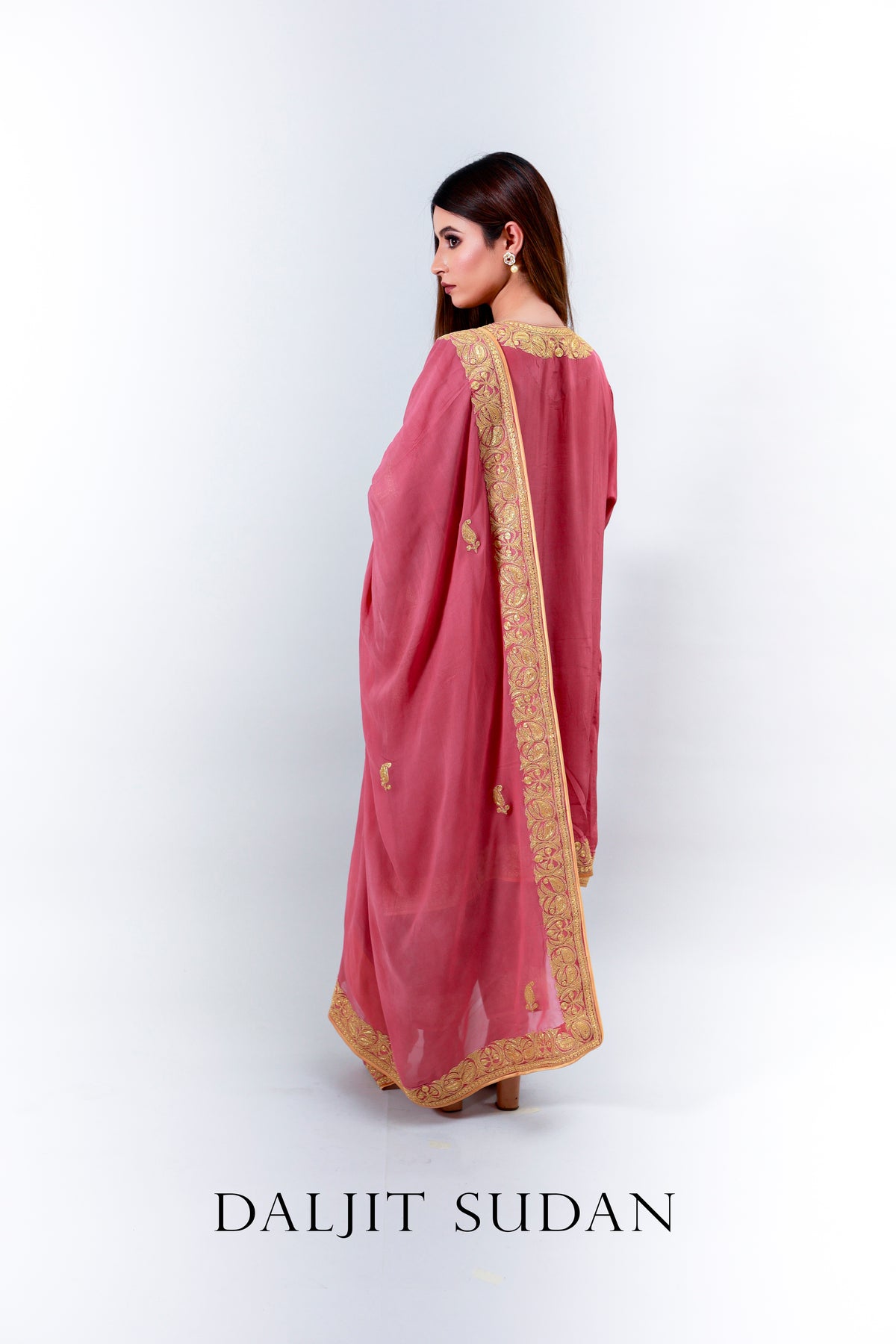 Peony Pink Tilla Crepe Suit
